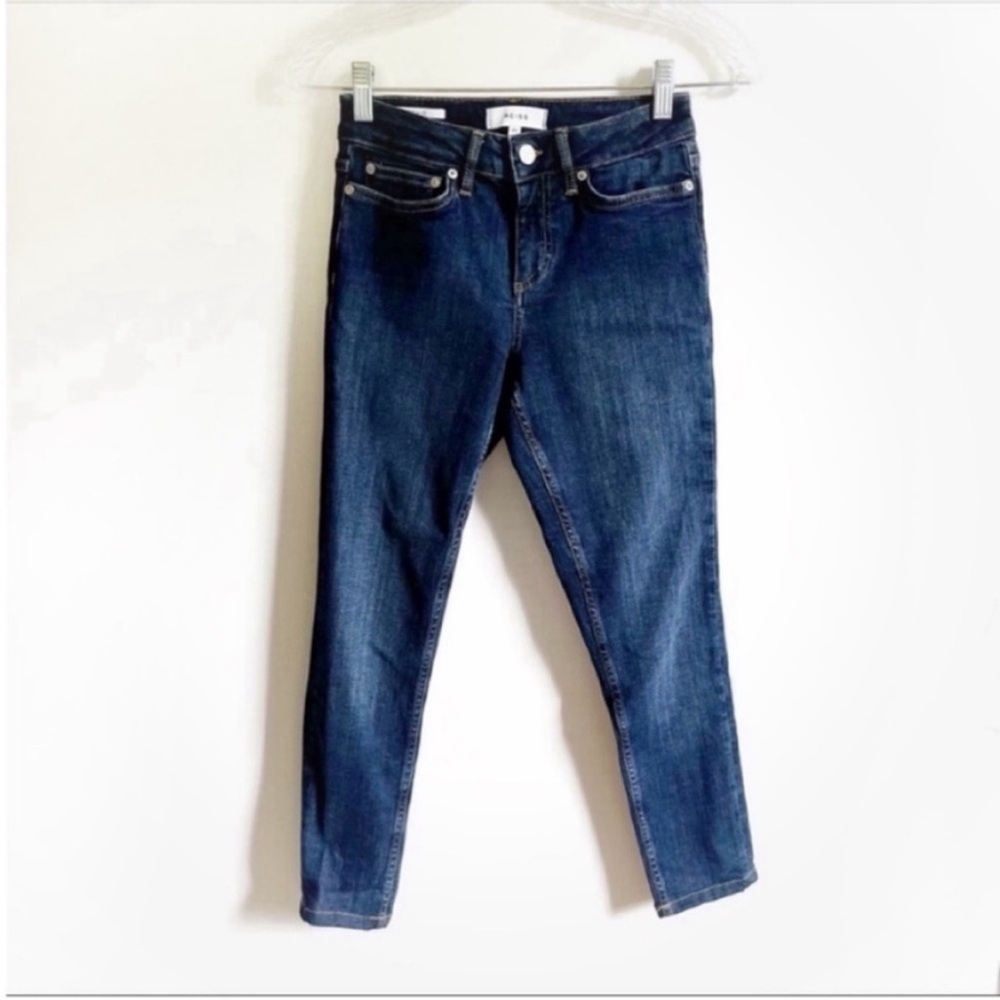 Reiss Stevie jeans blue ankle cropped denim skinny - Picture 2 of 5